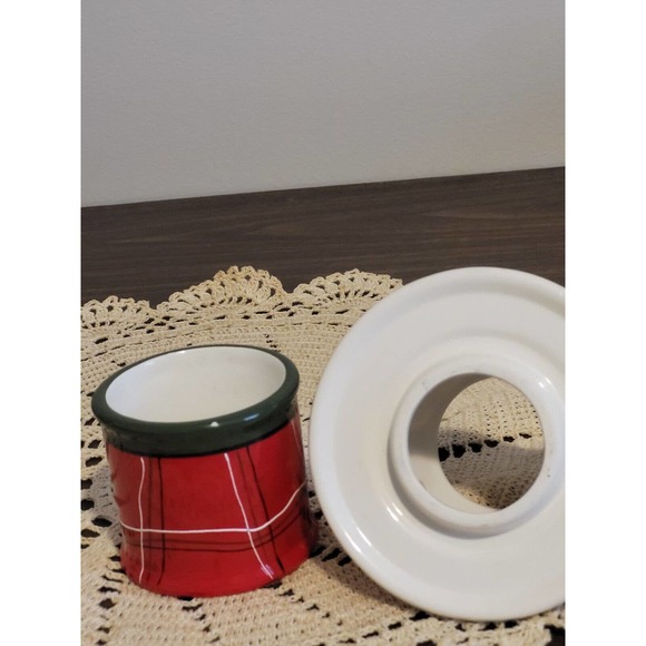 Garden Ridge Candle Light Shade and Candle Holder Holly And Pinecones - Picture 4 of 6